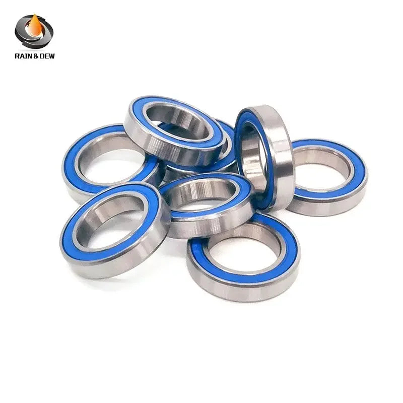 10Pcs 6802 2RS-Blue Bearing 15*24*5mm  ABEC-7 Bicycle Pivot Repair Parts 6802 2RS RS Ball Bearings 6802-2RS 6802LLU
