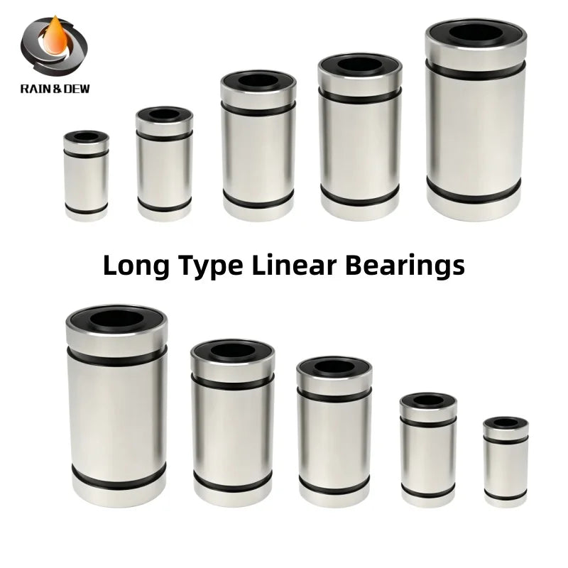 1PCS Long Type Linear Bearings LM6LUU LM8LUU LM10LUU LM12LUU LM13LUU LM16LUU LM20LUU Linear Motion Bearings For 3D printers