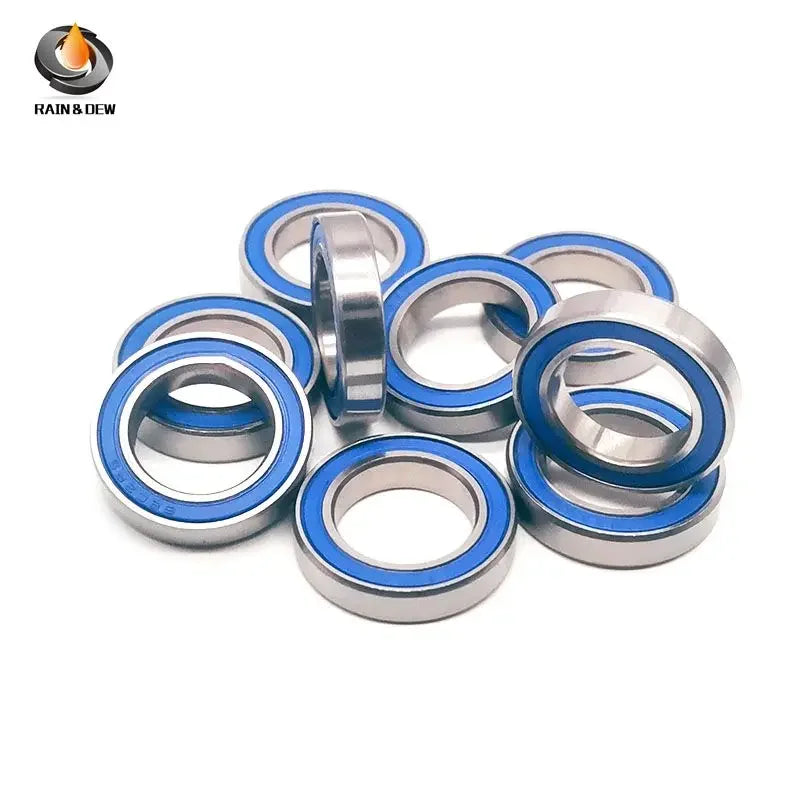 10Pcs 6802 2RS-Blue Bearing 15*24*5mm  ABEC-7 Bicycle Pivot Repair Parts 6802 2RS RS Ball Bearings 6802-2RS 6802LLU