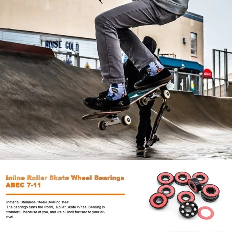 8Pcs 8x22x7 Ceramic Bearing ABEC-11 608 Ceramic Bearing 608RS Bearing for Skateboard