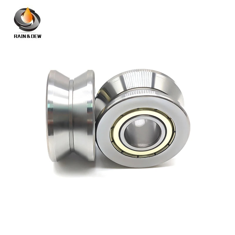 1Pcs/2Pcs  LV202-41ZZ 15x41x20 mm V Groove Guide Roller Bearings ABEC-7