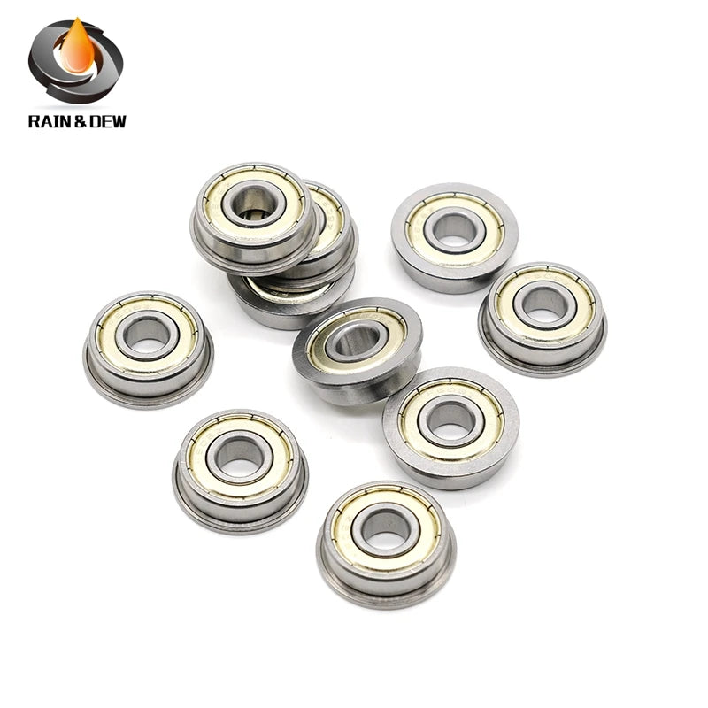 10PCS F606ZZ Flanged Ball Bearings  6X17X6 mm Double Shielded  High Precision for 3D Printer & CNC Parts
