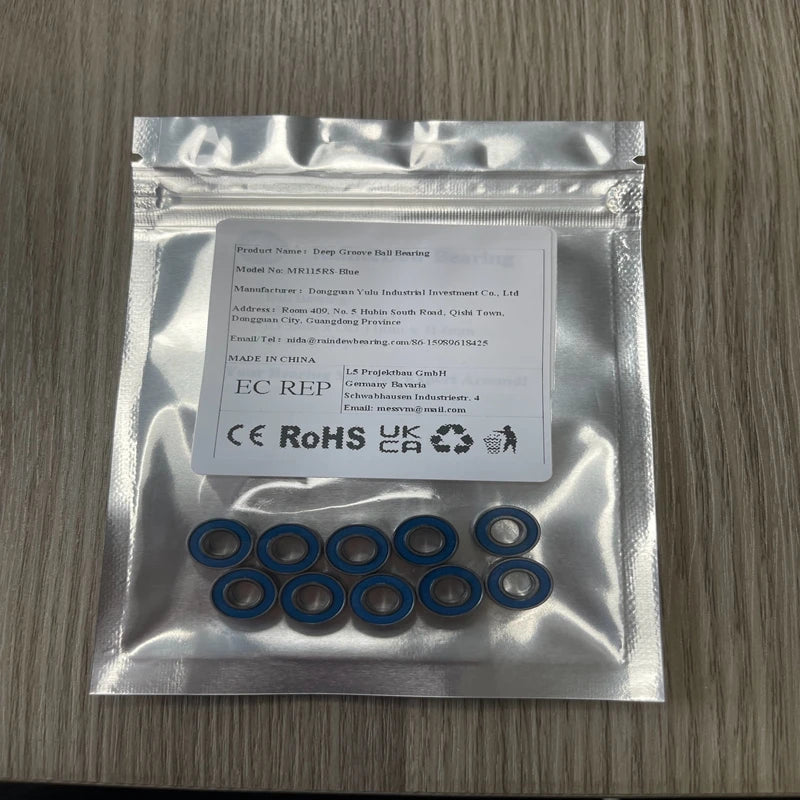 Tamiya TT02 Sakura R32 1/10 Drift RC Car Motor Ball Bearing High Speed Miniature Bearing Upgrade Parts 5x10x4 5x11x4 8X12X3.5