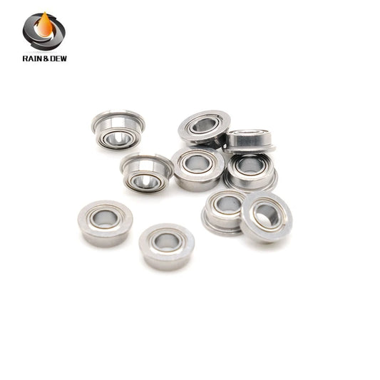 10PCS SMF105ZZ CB 5X10X4 mm Stainless Steel SMF105 Flange Ball Sealed Flange Hybrid Ceramic Bearing