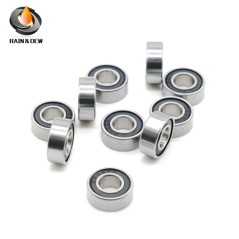 697RS Bearing 10PCS 7x17x5 mm ABEC-7 Hobby Electric RC Car Truck 697 RS 2RS Ball Bearings 697-2RS Black Sealed