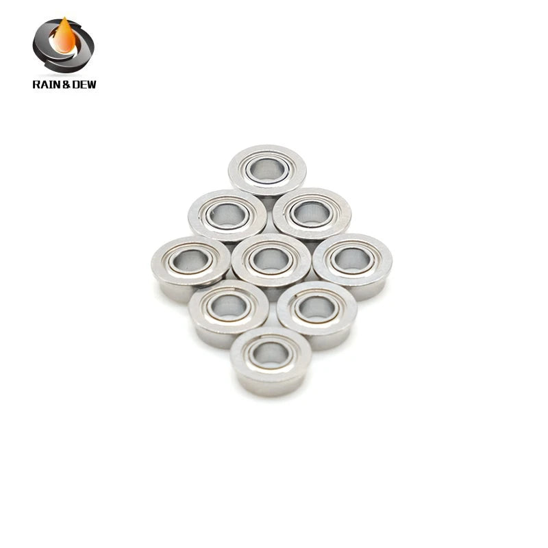 10PCS SFR133ZZ CB 2.38x4.762x2.38mm  Flange Hybrid Ceramic Ball Bearings 3/32'' x 3/16'' x 3/32'' inch