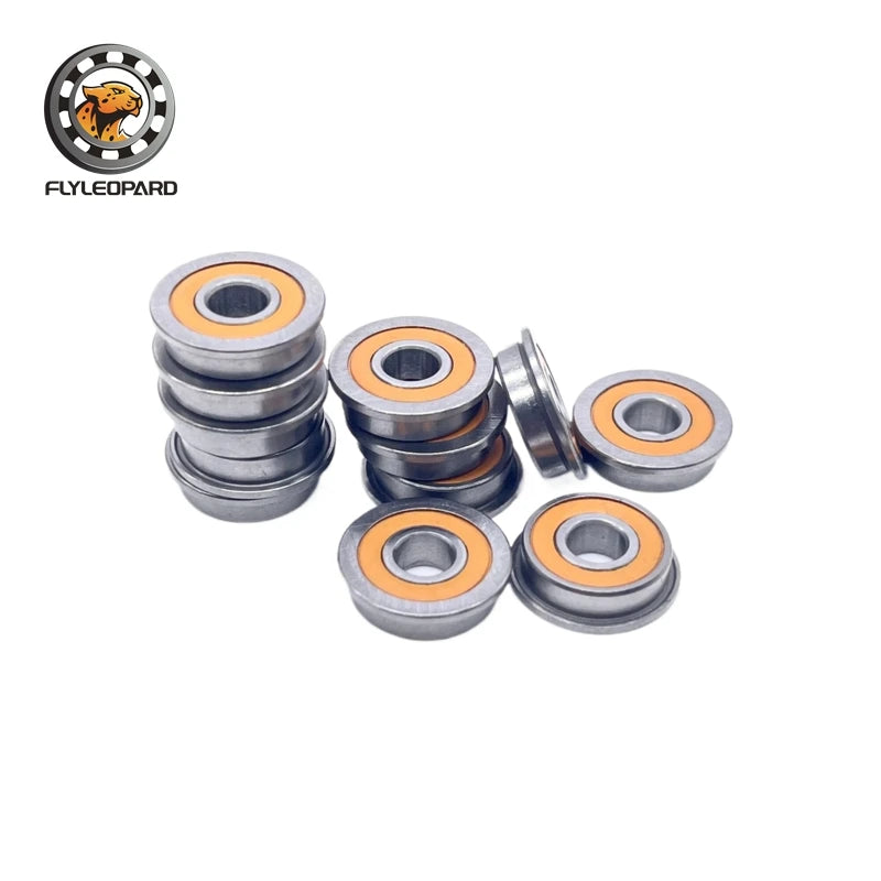10Pcs High Precision Flange Bearings for FPV Drone Motor & 3D Printer, Sealed Deep Groove Ball Bearing F623RS F695RS MF128RS