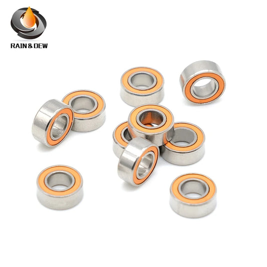 10Pcs  5x10x4 Ceramic Bearing SMR105-2RS ABEC-7 Stainless Steel Hybrid Ceramic Bearing