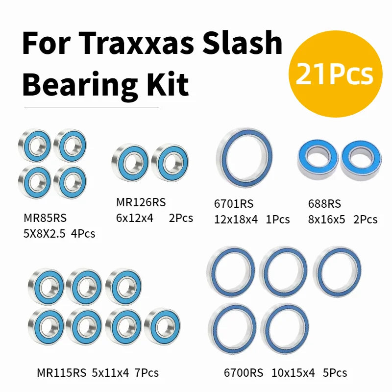 Premium Pivot Bearing Kit for Slash Full Suspension MTB 5x8x2.5 5x11x4 6x12x4 8x16x5 10x15x4 12x18x4
