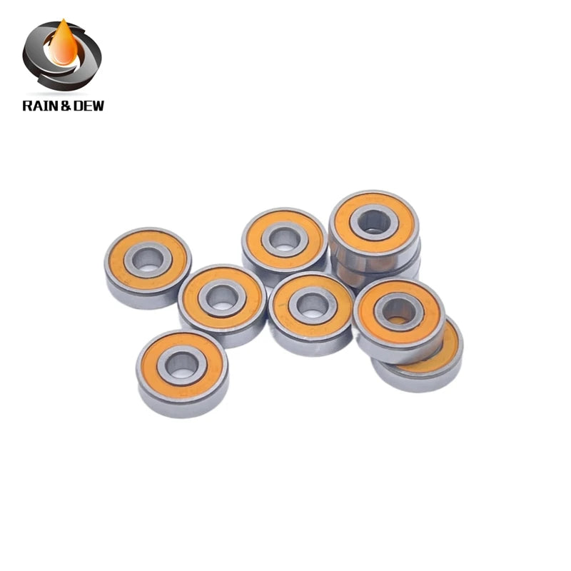 10PCS 6900RS Bearing 10x22x6 mm ABEC-7 Metric Thin Section  Ball Bearings 6900 RS 2RS 6900-2RS Orange Sealed