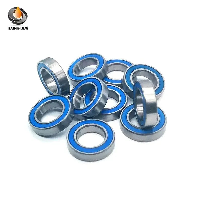 10Pcs 12x21x5 6801RS-Blue Bearing ABEC-7 Thin Section 6801-2RS Ball Bearings 61801 RS 6801 2RS With Blue Sealed L-2112DD