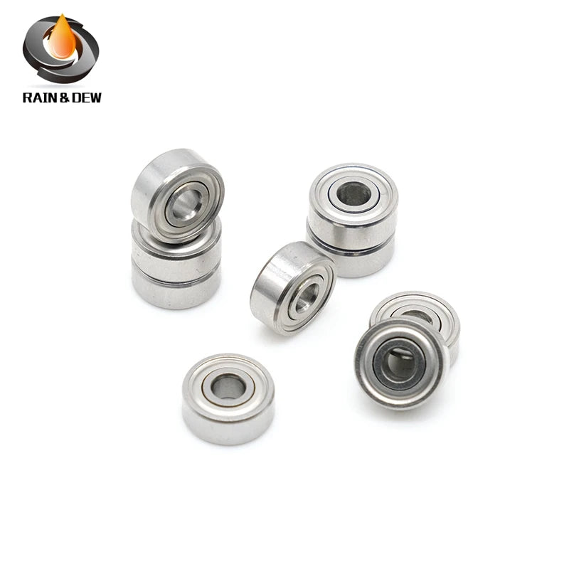 10Pcs SR2ZZ Bearing 3.175*9.525*3.969 mm  ABEC-9 440C Roller Stainless Steel SR2ZZ Ball Bearings