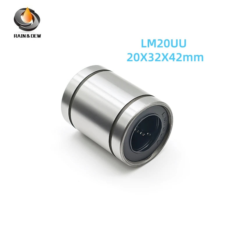 1/2P Linear Bearing LM5UU LM8UU LM10UU LM12UU LM20UU 6mm 8mm 10mm 12mm 16mm 20mm For 3D Printer CNC DIY Slide Guide Precision