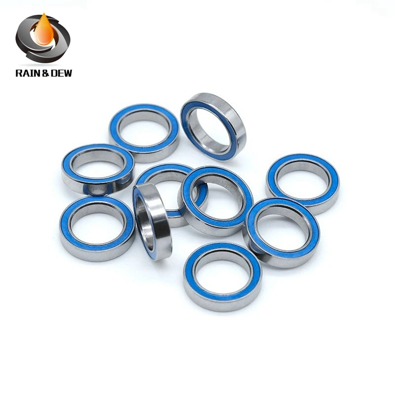10PCS MR105RS-Blue Bearing ABEC-7  5X10X4 mm Miniature MR105-2RS Ball Bearings Blue Sealed MR105 2RS Quality