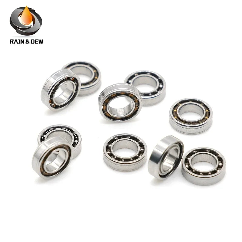 10Pcs   5x9x2.5 mm Open Bearing Custom Size  Stainless Steel Ball Bearing SMR95 MR95