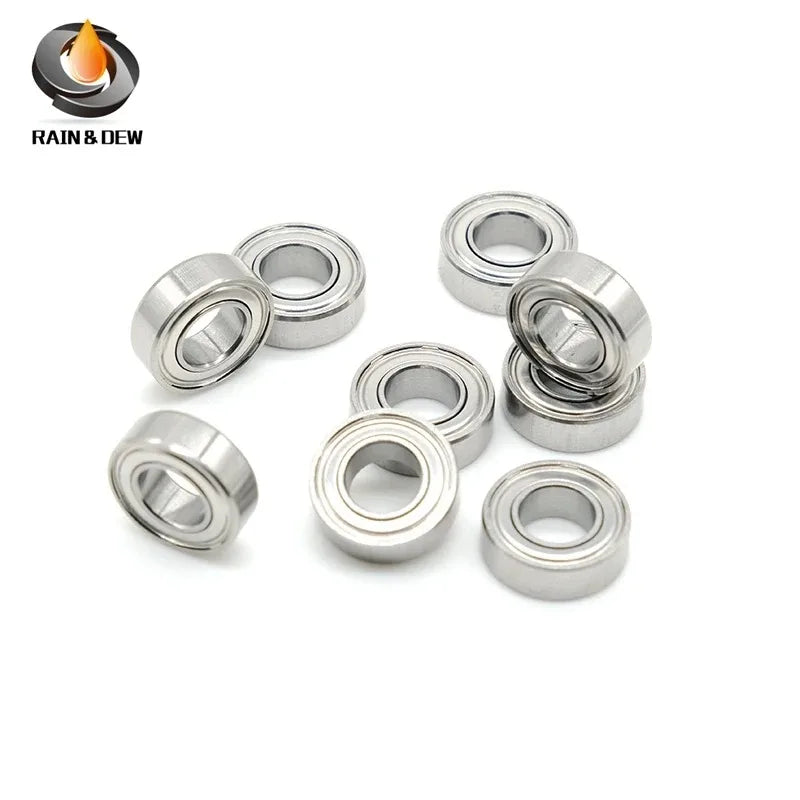 10Pcs MR148ZZ ABEC-9 Bearings, 8x14x4 mm High-Speed Nail Drill Handpiece Bearings - No Heat, Longer Life, More Stable & Smooth