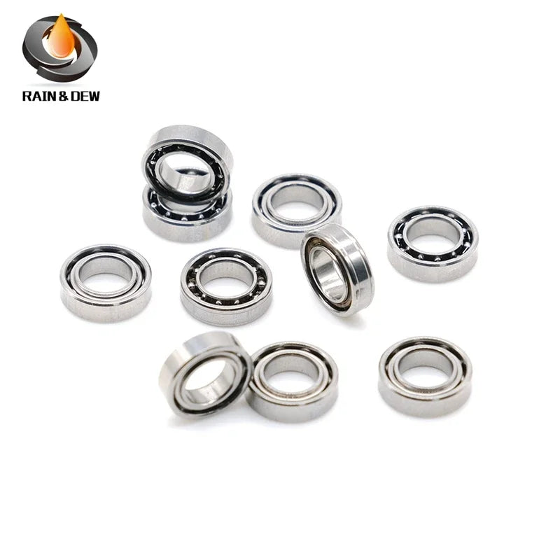 10Pcs   5x9x2.5 mm Open Bearing Custom Size  Stainless Steel Ball Bearing SMR95 MR95