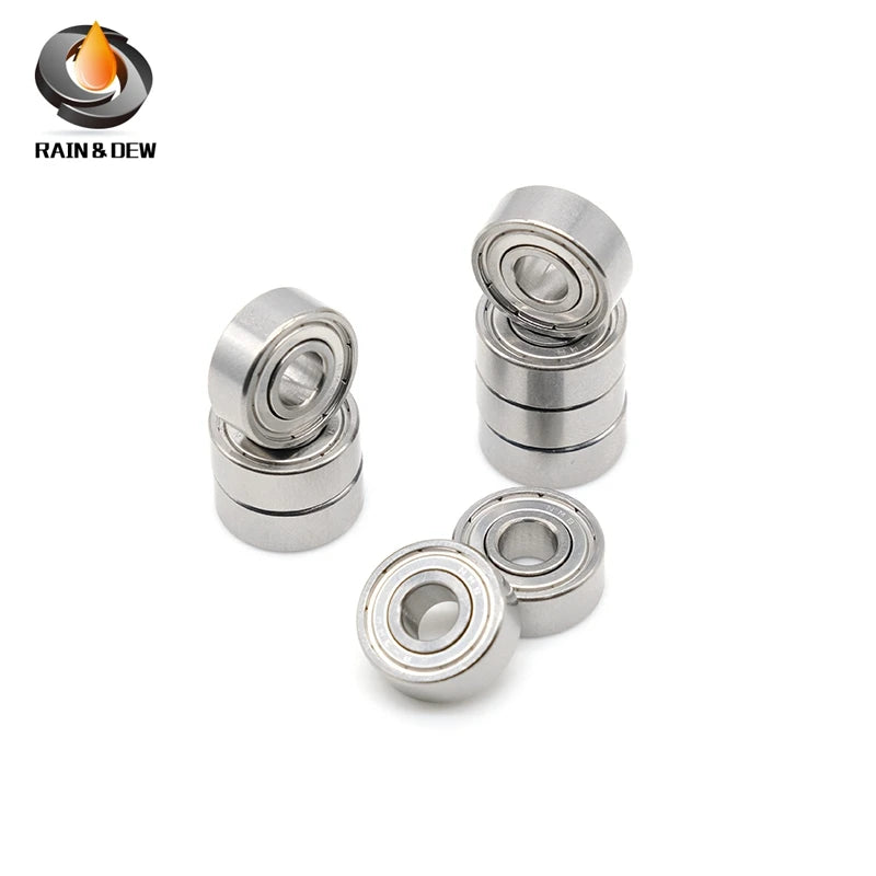 10Pcs R3ZZ 4.762x12.7x4.98 mm Miniature Inch Deep Groove Ball Bearing  ABEC-7
