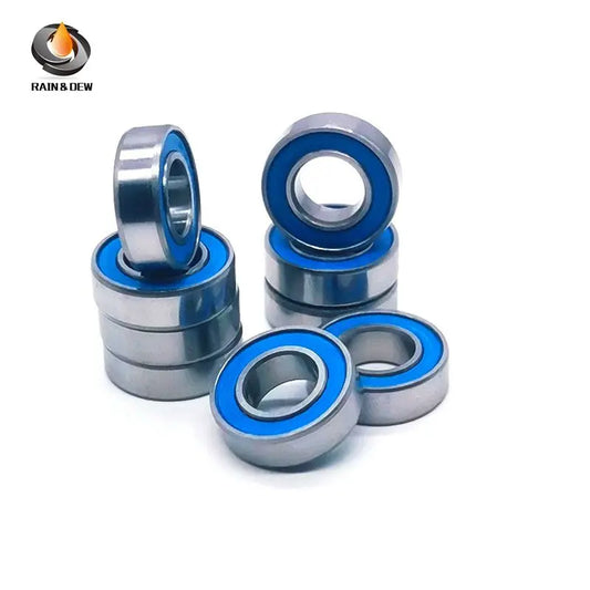 MR148RS-Blue Bearing ABEC-7 (10PCS) 8X14X4 mm Miniature MR148 - 2RS Ball Bearings Blue Sealed For Axial SCX10 II