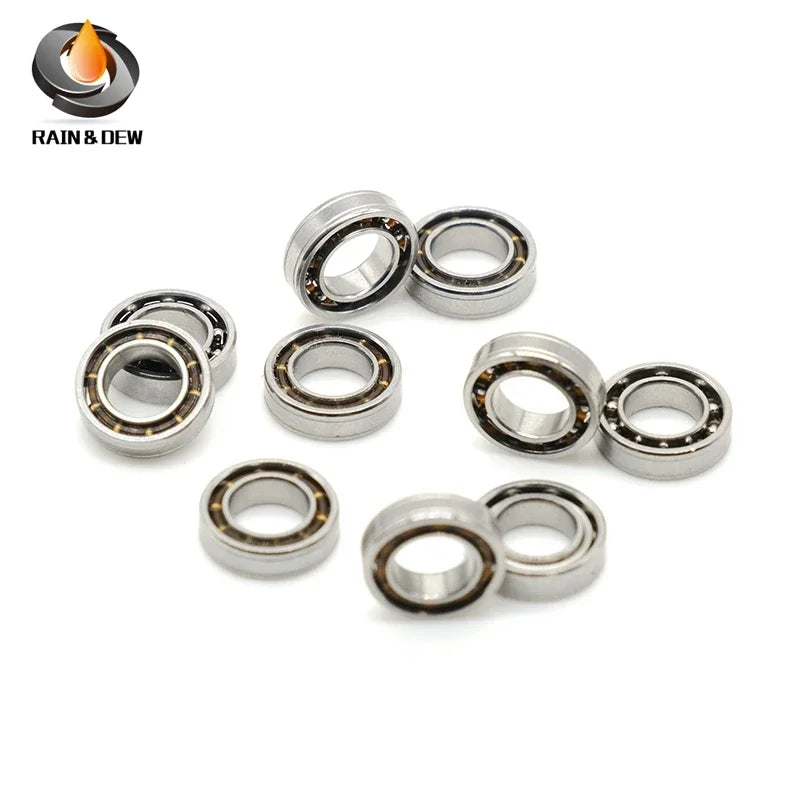 10Pcs   5x9x2.5 mm Open Bearing Custom Size  Stainless Steel Ball Bearing SMR95 MR95