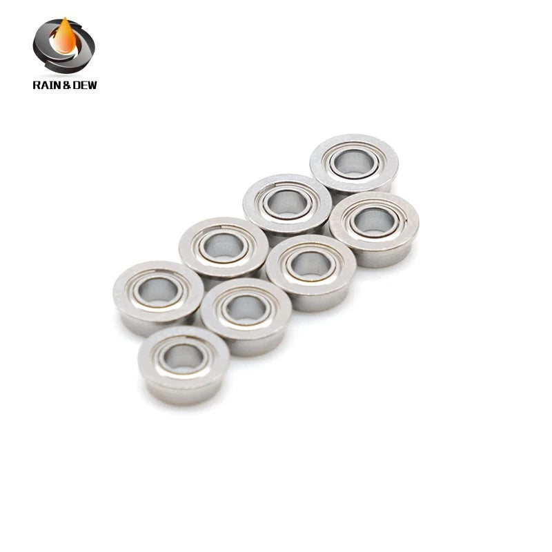 10PCS SFR133ZZ CB 2.38x4.762x2.38mm  Flange Hybrid Ceramic Ball Bearings 3/32'' x 3/16'' x 3/32'' inch