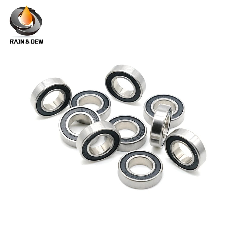 6704RS 20x27x4mm 10Pieces Bearing ABEC-7  Chrome Steel Ball Bearings With Black Rubber Seal 6704-2RS