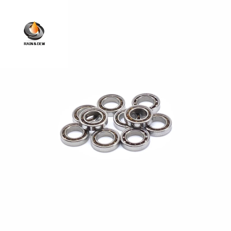 10PCS Open Type Deep Groove Ball Bearings 681K 1x3x1 mm High Precision Low Noise For Precision Instruments and Equipment