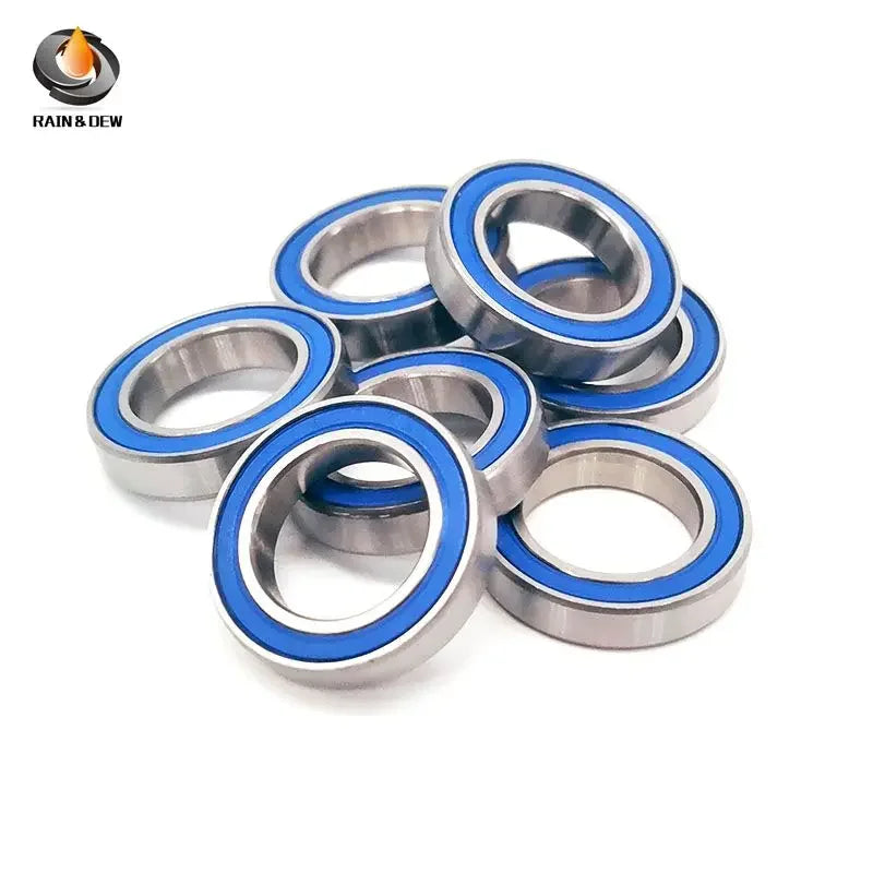 10Pcs 6802 2RS-Blue Bearing 15*24*5mm  ABEC-7 Bicycle Pivot Repair Parts 6802 2RS RS Ball Bearings 6802-2RS 6802LLU