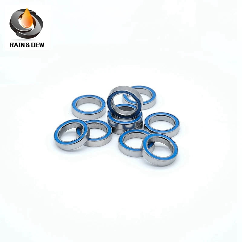 10PCS MR105RS-Blue Bearing ABEC-7  5X10X4 mm Miniature MR105-2RS Ball Bearings Blue Sealed MR105 2RS Quality