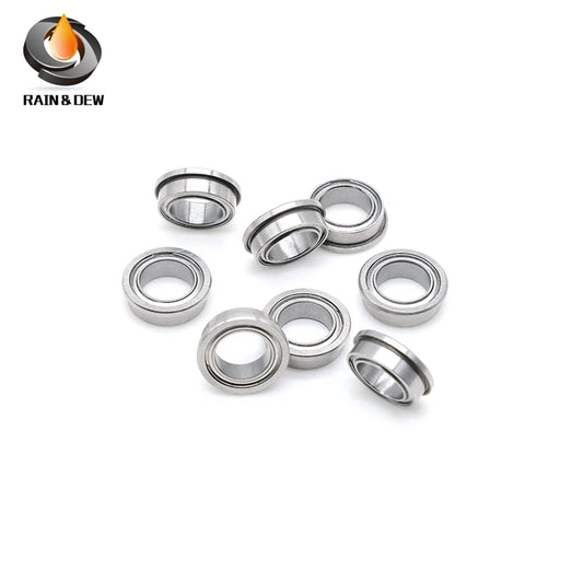 FR168ZZ Flange Bearing 6.35x9.525x3.175 mm ABEC-7 ( 10 PCS ) Inch Flanged FR168 Z ZZ Ball Bearings