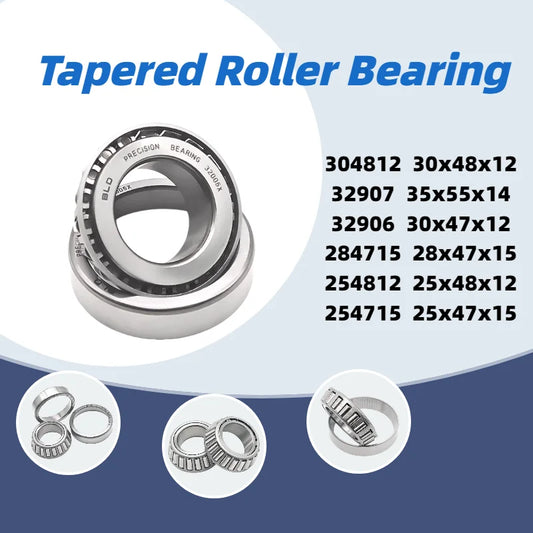 1/2Pcs Motorcycle Steering Stem Bearing 30x48x12 304812, 25x47x15 254715, 35x55x14 32907, 30x47x12 32906 Tapered Roller Bearing