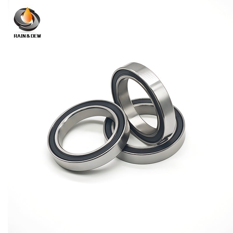 6PCS High-Precision ABEC-7  S6806RS  30x42x7mm Stainless Steel Body & Black Rubber Seals for Fishing Equipment