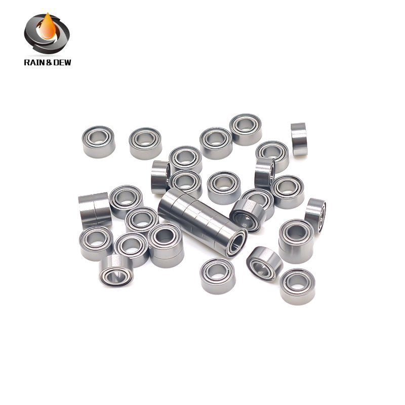 R144ZZ Bearing 10PCS 3.175X6.35X2.779mm Double Shielded Motor Miniature R144ZZ Ball Bearings