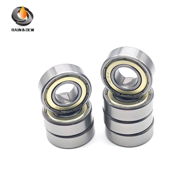 6PCS 1616ZZ Bore Miniature Deep Groove Ball Bearing with Dual Rubber Seals (ZZ) for High-Speed Applications - Metric: 12.7x28.575x9.525mm