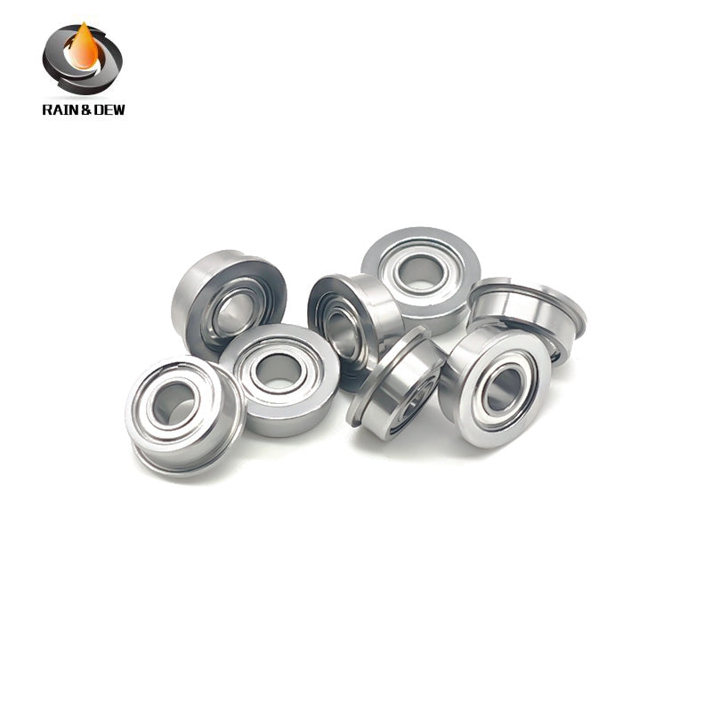 10PCS MF104ZZ Flanged Ball Bearings  4X10X4 mm Steel Shielded  for 3D Printer & Stepper Motor