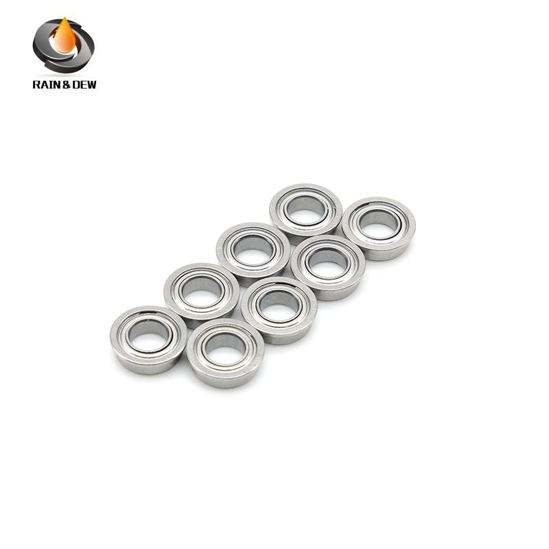 MF95ZZ Flange Bearing 5X9X3 mm 10PCS Double Shielded Bearing Steel Flanged MF95ZZ Ball Bearings