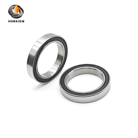 6PCS High-Precision ABEC-7  S6806RS  30x42x7mm Stainless Steel Body & Black Rubber Seals for Fishing Equipment