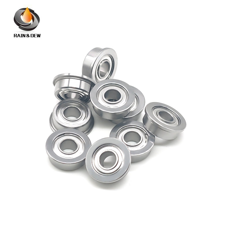 10PCS MF105ZZ Flanged Ball Bearings  5X10X4 mm Steel Shielded  for 3D Printer & Stepper Motor