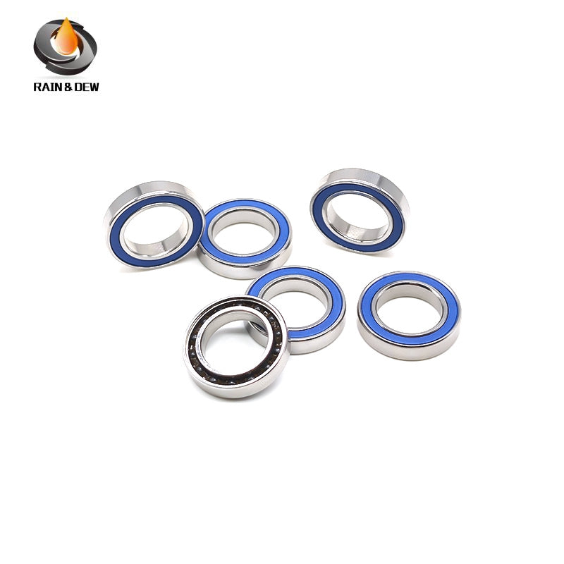 10PCS S6802RS CB 15x24x5mm Hybrid Ceramic Si3N4 Ball Bearing Bicycle Bottom Brackets & Spares Rear wheel 6802 2RS Bearings