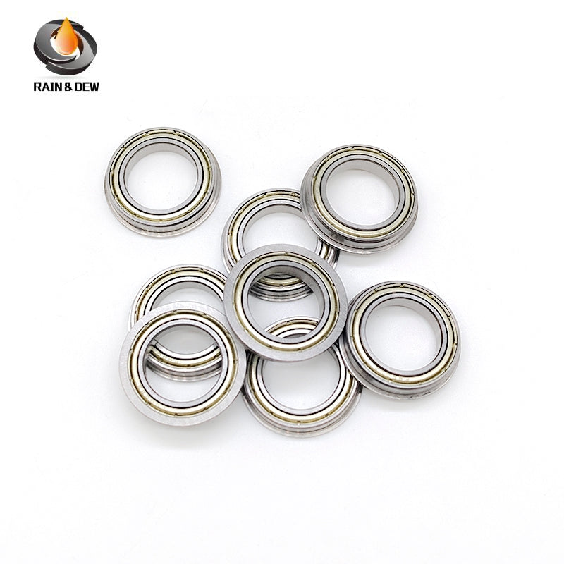 10PCS Precision F6803ZZ Flanged Bearing 17X26X5mm Double Shielded, Chrome Steel, for Easy Mounting & Positioning in CNC, 3D Printers & Small Mechanisms