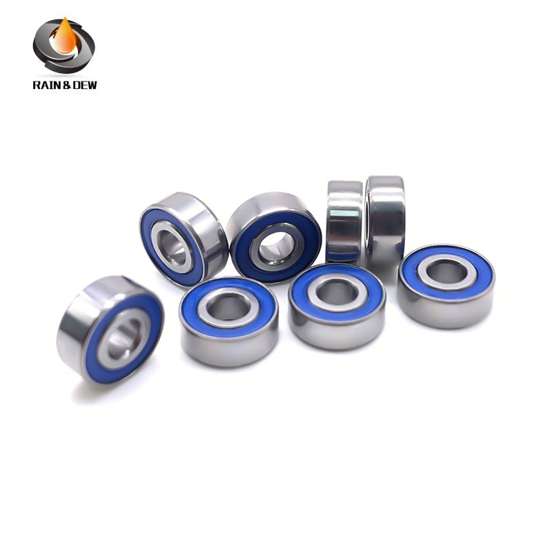 MR83RS-Blue Bearing ABEC-7 (10PCS) 3x8x3 mm Miniature MR83-2RS Ball Bearings Blue Rubber Sealed