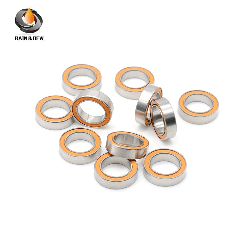 10PCS S6700RSCB 10x15x4 mm Stainless Steel Hybrid Ceramic Bearing ABEC-7 Grades Self-Lubrication