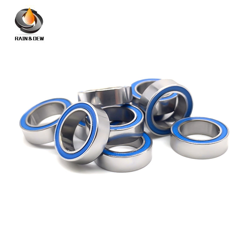 MR128RS-Blue Bearing ABEC-7 (10PCS) 8X12X3.5 mm Miniature MR128-2RS Ball Bearings Blue Rubber Sealed