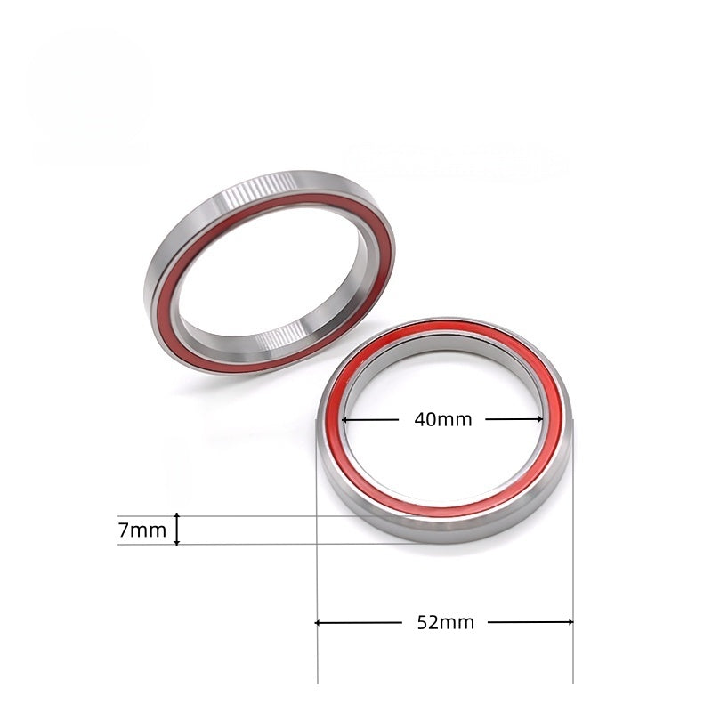 5PCS MH-P16H7-45/45 Bicycle Headset Bearing 40X52X7 mm 45/45 Degree Chrome Steel Tapered Upper Lower Tapered Parts Repair