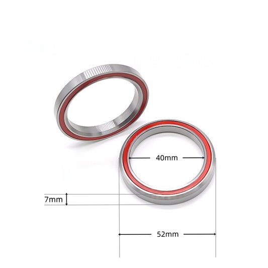 5PCS MH-P16H7-45/45 Bicycle Headset Bearing 40X52X7 mm 45/45 Degree Chrome Steel Tapered Upper Lower Tapered Parts Repair