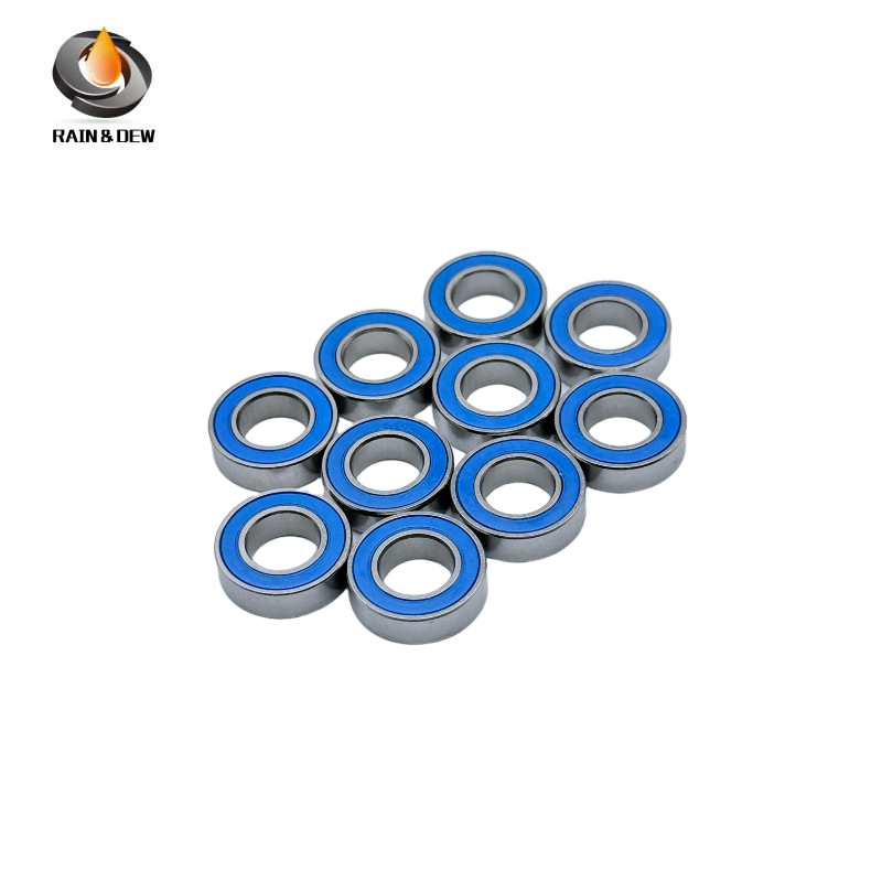 10PCS High-Precision ABEC-7  S688RS-Blue  8x16x5mm Stainless Steel Body & Blue Rubber Seals for Fishing Equipment