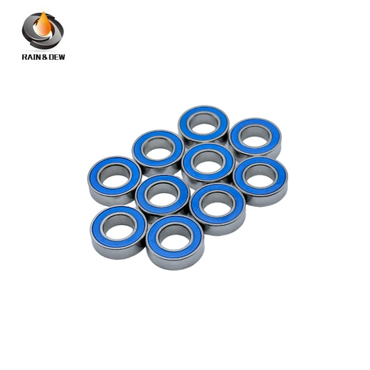 10PCS High-Precision ABEC-7  S689RS-Blue  9x17x5mm Stainless Steel Body & Blue Rubber Seals for Fishing Equipment