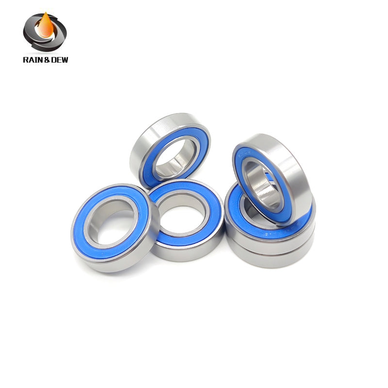 10PCS 6902 2RS-Blue Bearing 15*28*7 mm  ABEC-7  Metric Thin Section 61902RS 6902 RS Ball Bearings 6902RS