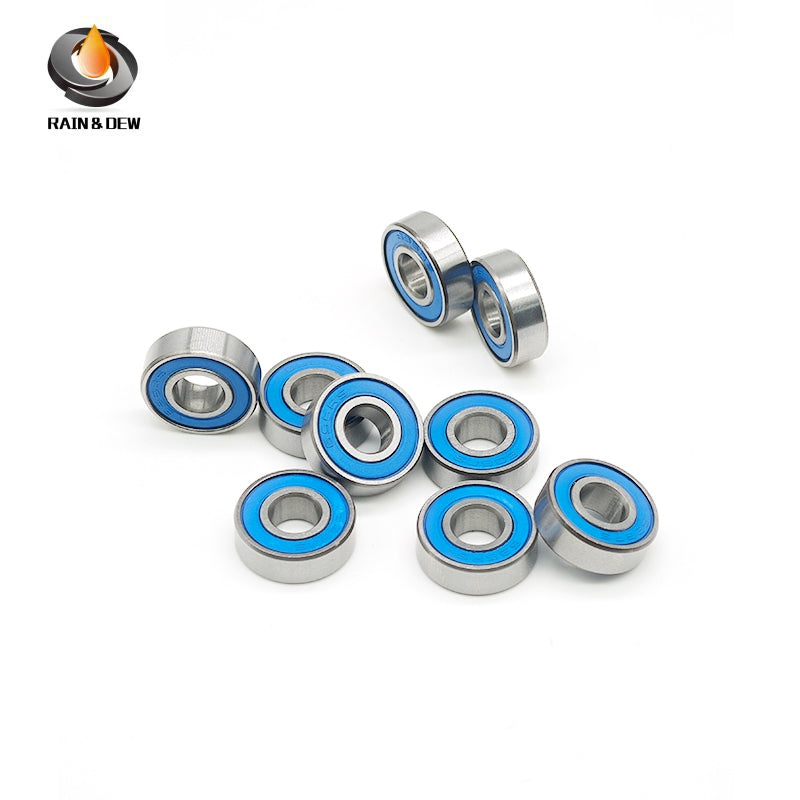 695RS-Blue Bearing 10PCS 5x13x4 mm ABEC-7 Hobby Electric RC Car Truck 695 RS 2RS Ball Bearings 695-2RS Blue Sealed