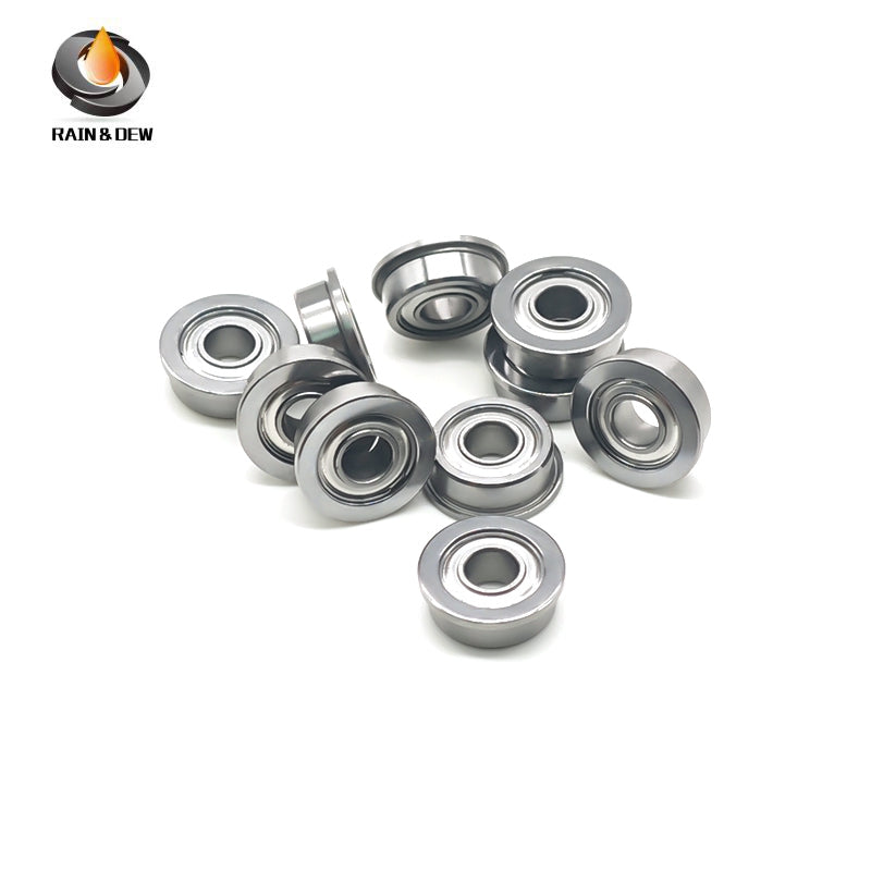 10PCS MF105ZZ Flanged Ball Bearings  5X10X4 mm Steel Shielded  for 3D Printer & Stepper Motor